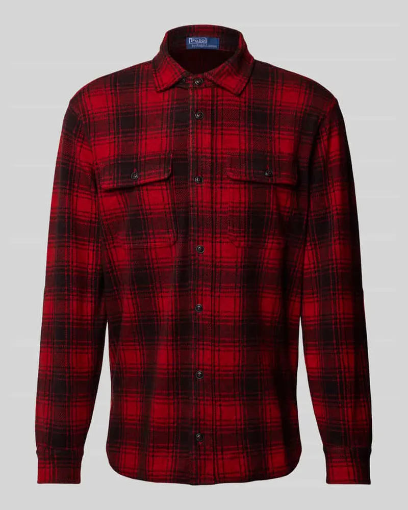 Ralph Lauren Regular Fit Freizeithemd mit Haifischkragen Rot