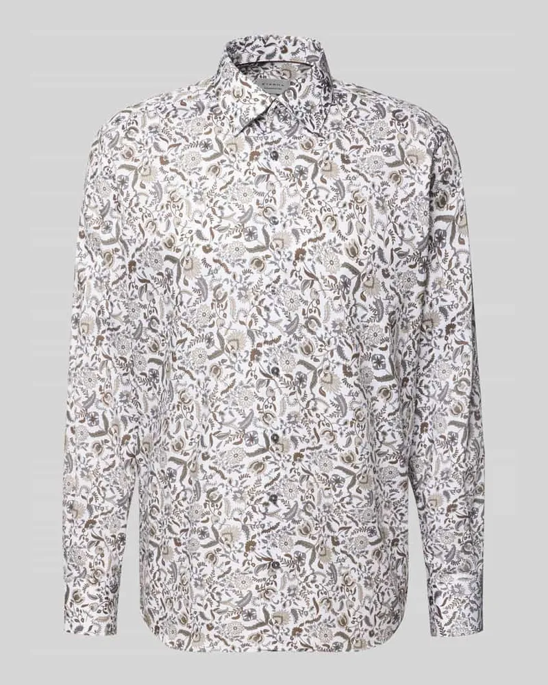 Eterna Regular Fit Business-Hemd aus Baumwolle mit Kentkragen Sand