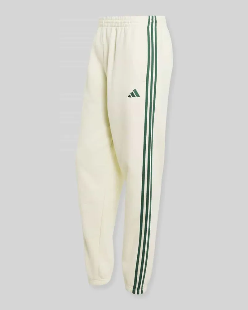 adidas Regular Fit Sweathose aus Baumwoll-Mix Offwhite