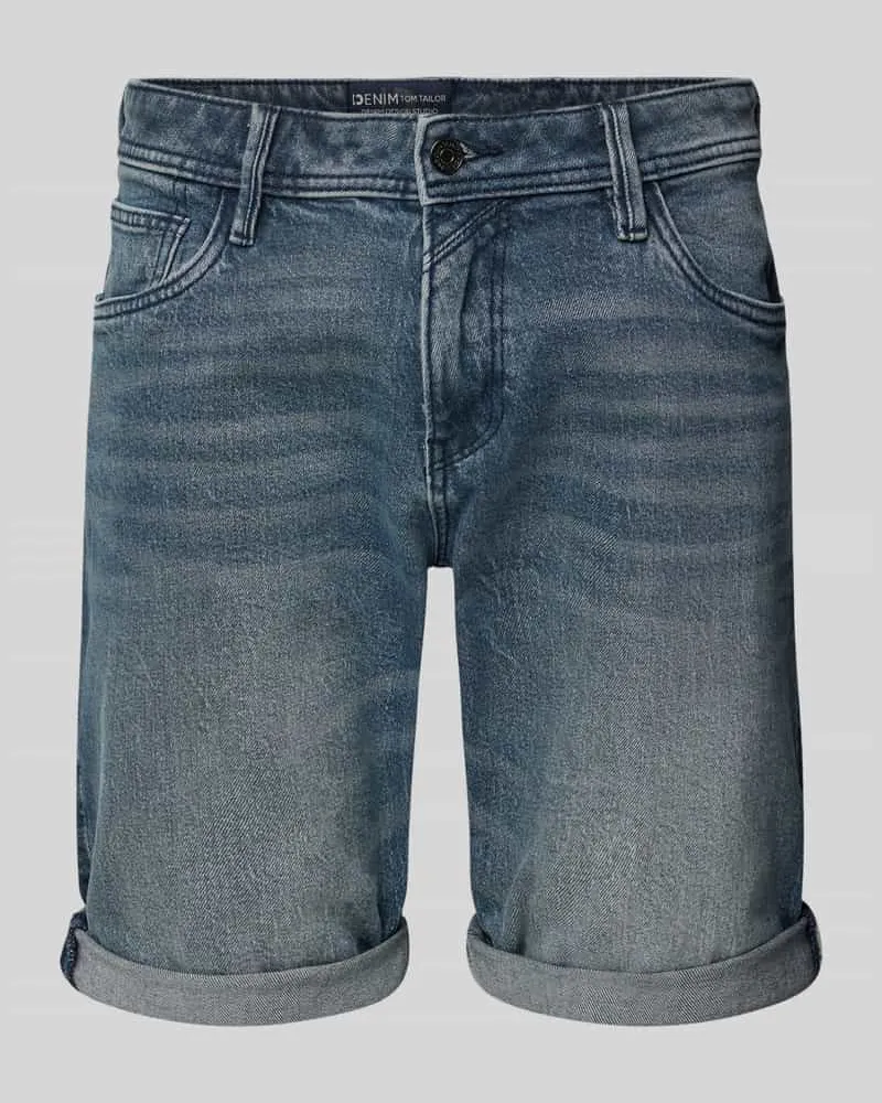 Tom Tailor Slim Fit Bermudas aus Baumwoll-Mix Modell 'PIERS 