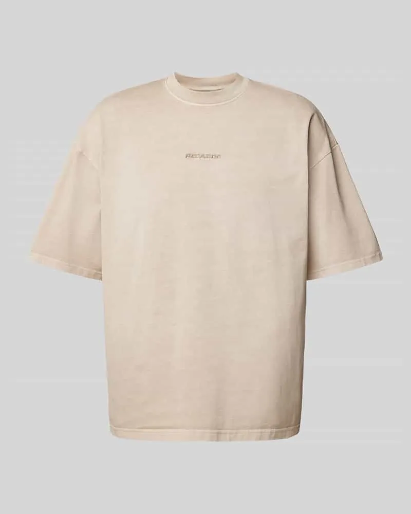 PEGADOR Boxy Fit T-Shirt mit Label-Stitching 