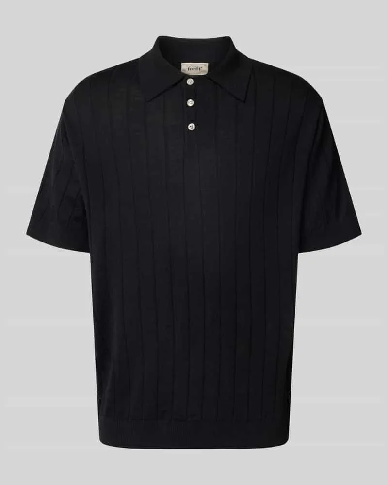 forét Poloshirt mit gerippten Abschlüssen Modell 'ASTERN 