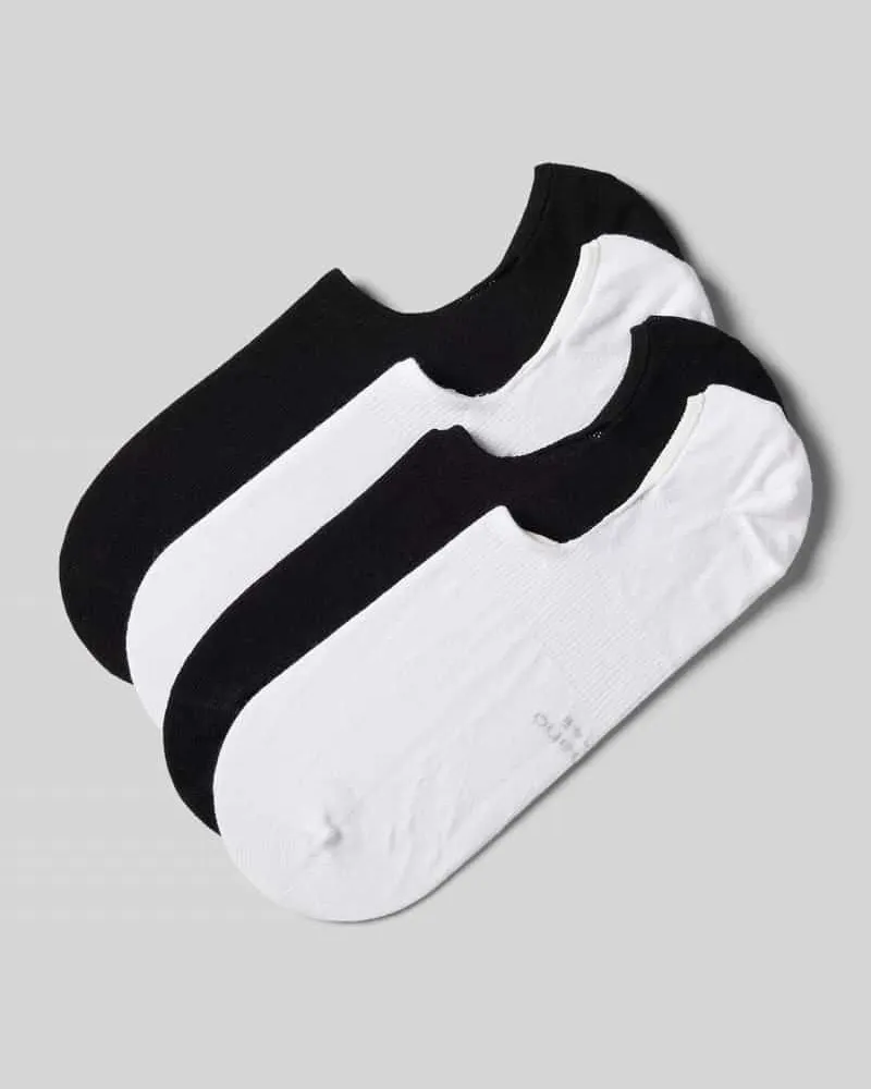 Camano Füßlinge im unifarbenen Design im 2er-Pack 