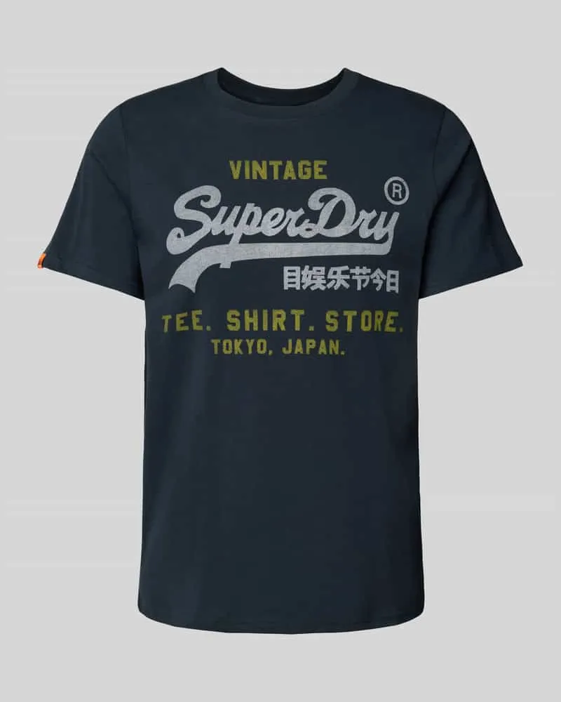 Superdry. Relaxed Fit T-Shirt mit Label-Print 