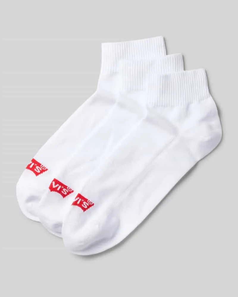 Levi's Socken mit Label-Detail Modell 'MID CUT BATWING LOGO' im 3er-Pack 