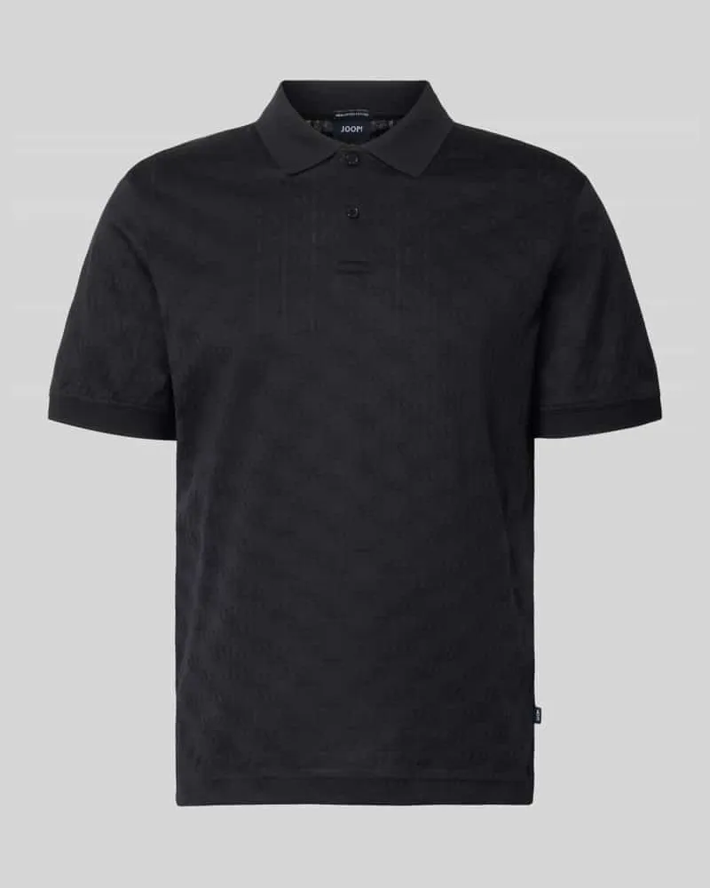 JOOP! Modern Fit Poloshirt mit Strukturmuster Modell 'Roberto Blau