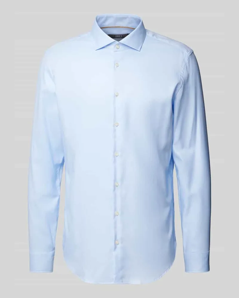 JAKE*S Slim Fit Business-Hemd mit Haifischkragen 