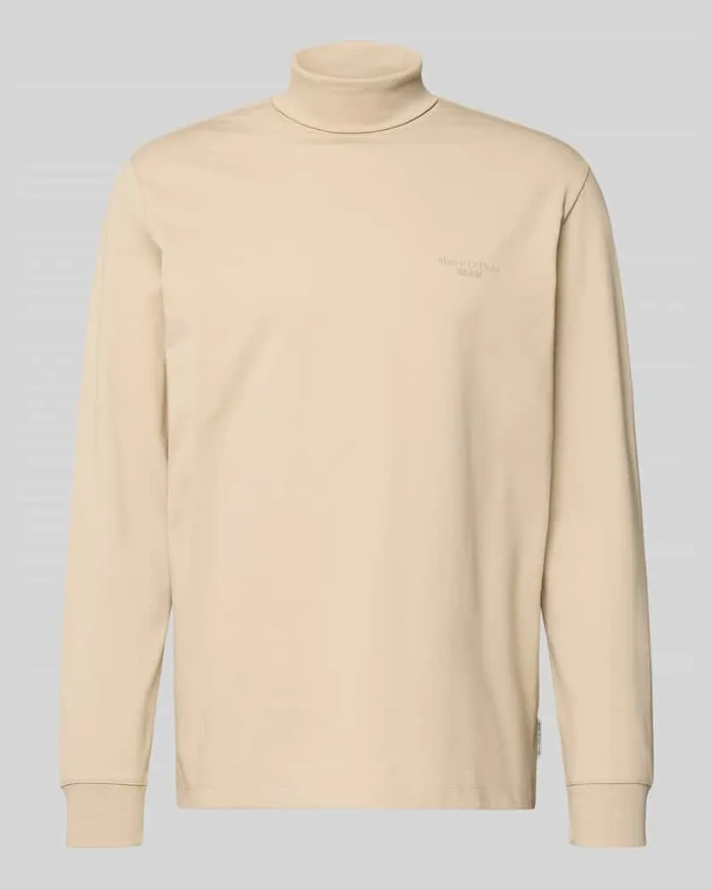 Marc O'Polo Relaxed Fit Langarmshirt aus Baumwollmix Offwhite