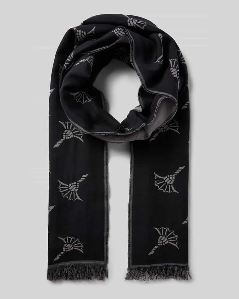 JOOP! Schal mit Ausfransungen Modell 'Feris Black