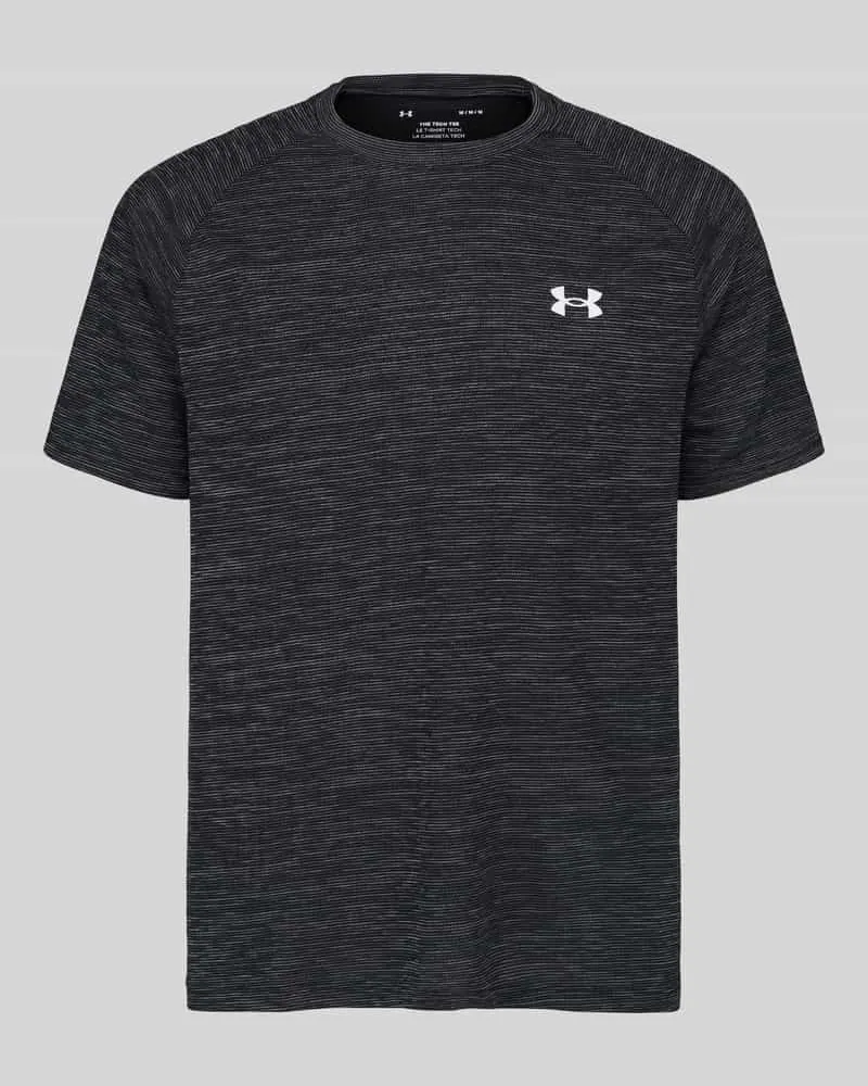 Under Armour Regular Fit Sport-T-Shirt mit Logo-Print Black