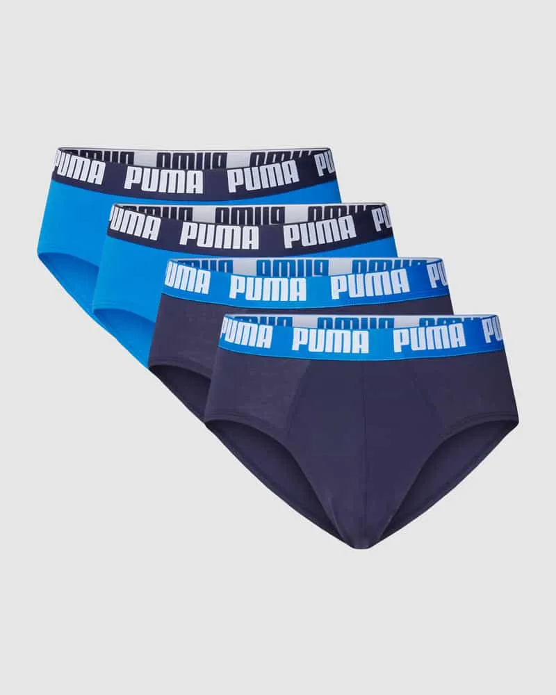 Puma Slip mit elastischem Logo-Bund im 4er-Pack 