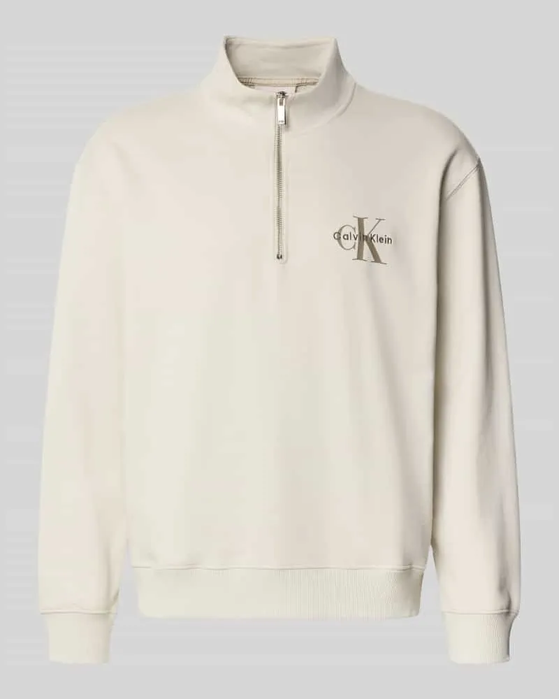 Calvin Klein Sweatshirt mit Stehkragen 