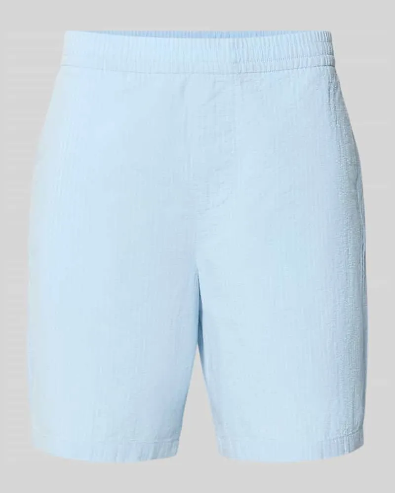 Selected Homme Regular Fit Shorts aus reiner Baumwolle Modell 'STUART Hellblau