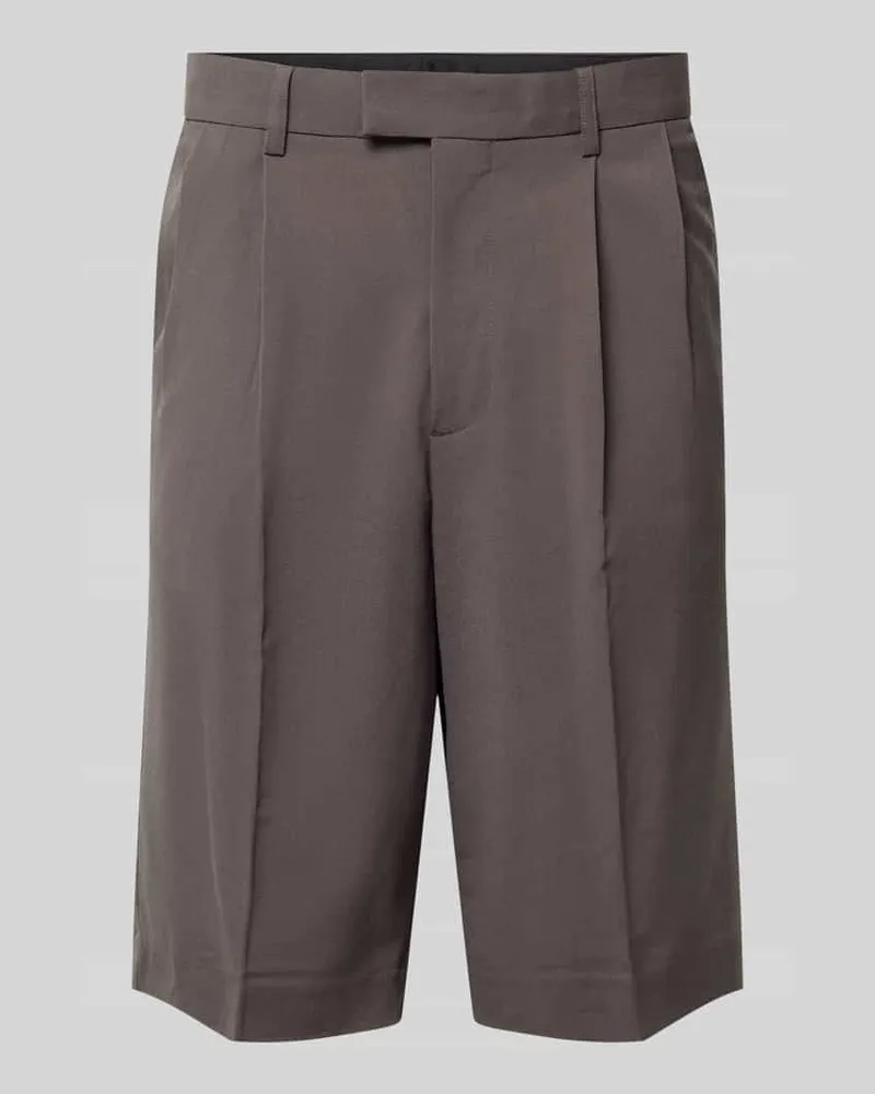 Lindbergh Straight Fit Shorts mit Viskose-Anteil Khaki