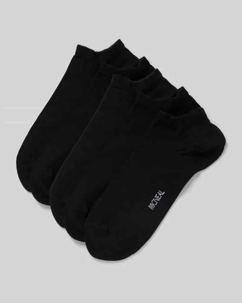 McNeal Sneakersocken mit Stretch-Anteil im 5er-Pack Black