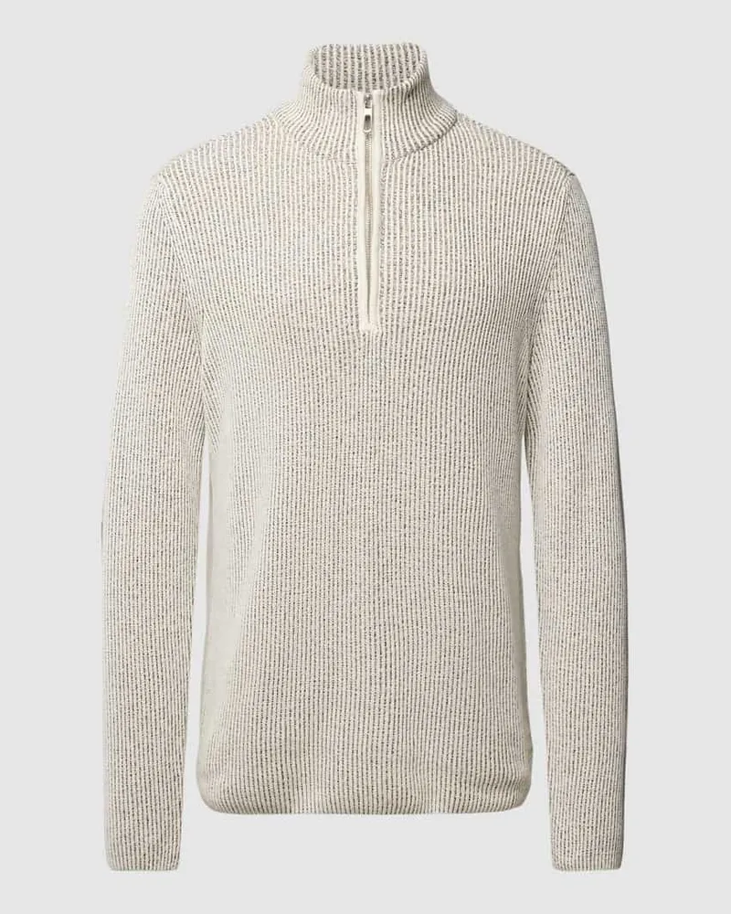 Tom Tailor Troyer im unifarbenen Design Beige