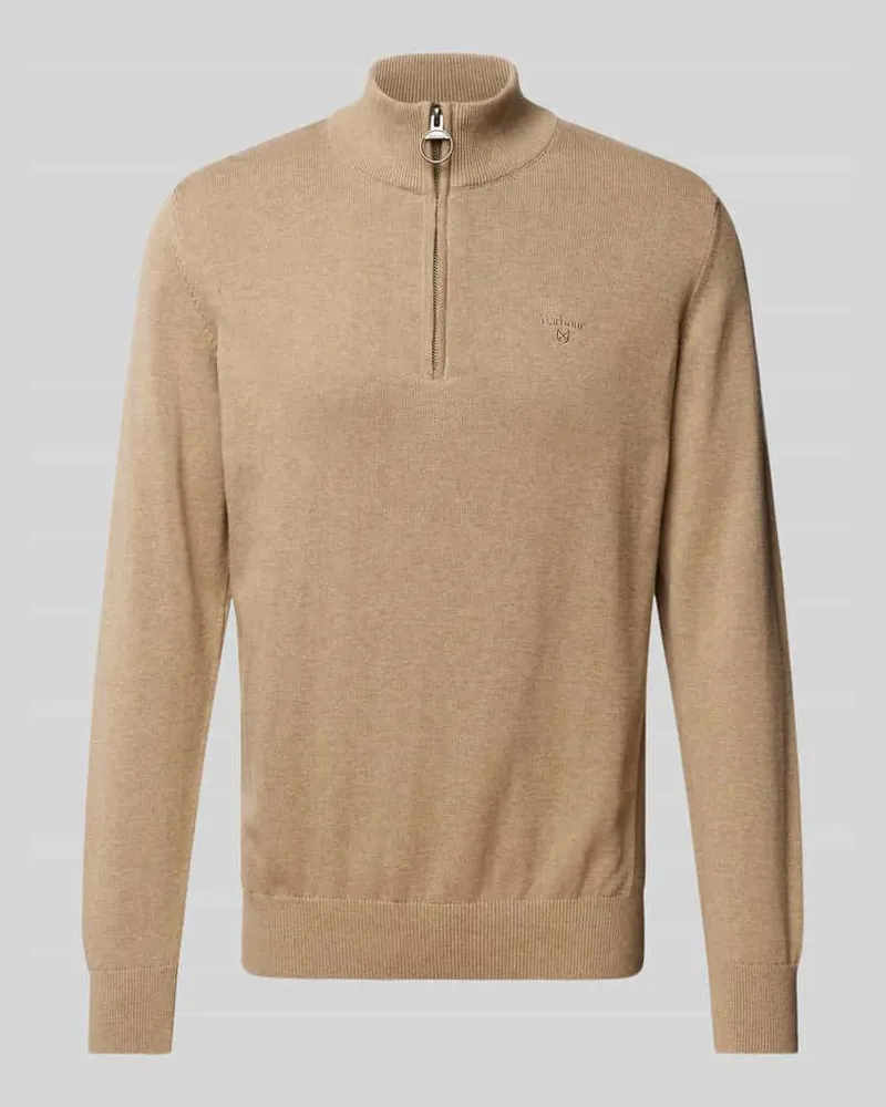 Barbour Strickpullover mit Troyer-Kragen 