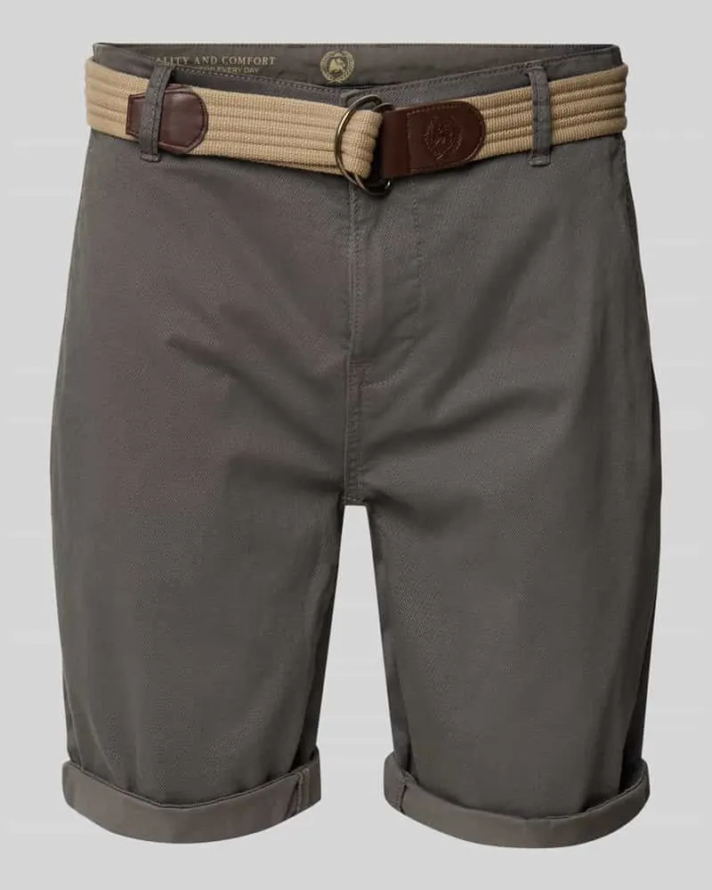 Lerros Bermudas mit Gürtel und Gesäßtaschen 
