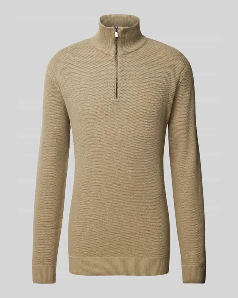 Jack & Jones Strickpullover mit Stehkragen Modell 'BLUCHRISTER 