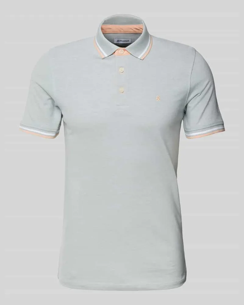 Jack & Jones Slim Fit Poloshirt mit Logo-Stitching Modell 'PAULOS 