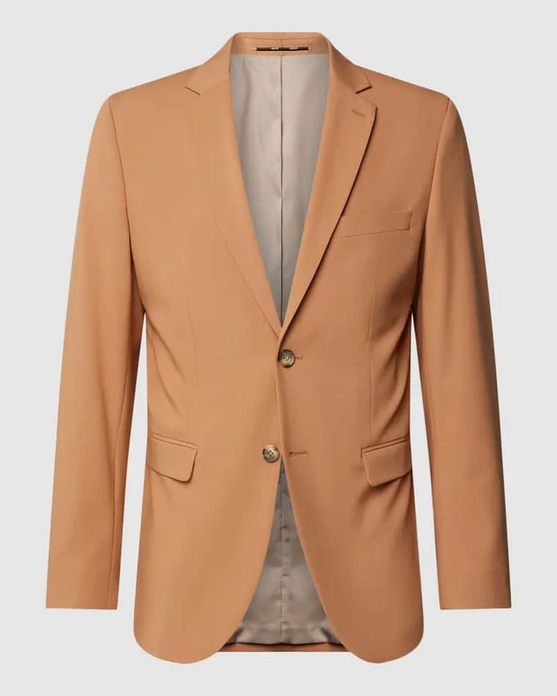 Selected Homme Slim Fit 2-Knopf-Sakko mit Reverskragen Modell 'LIAM Terra