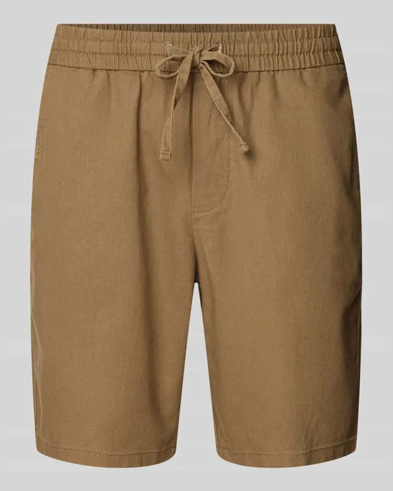 Only & Sons Regular Fit Shorts aus Baumwoll-Leinen-Mix Modell 'LINUS 
