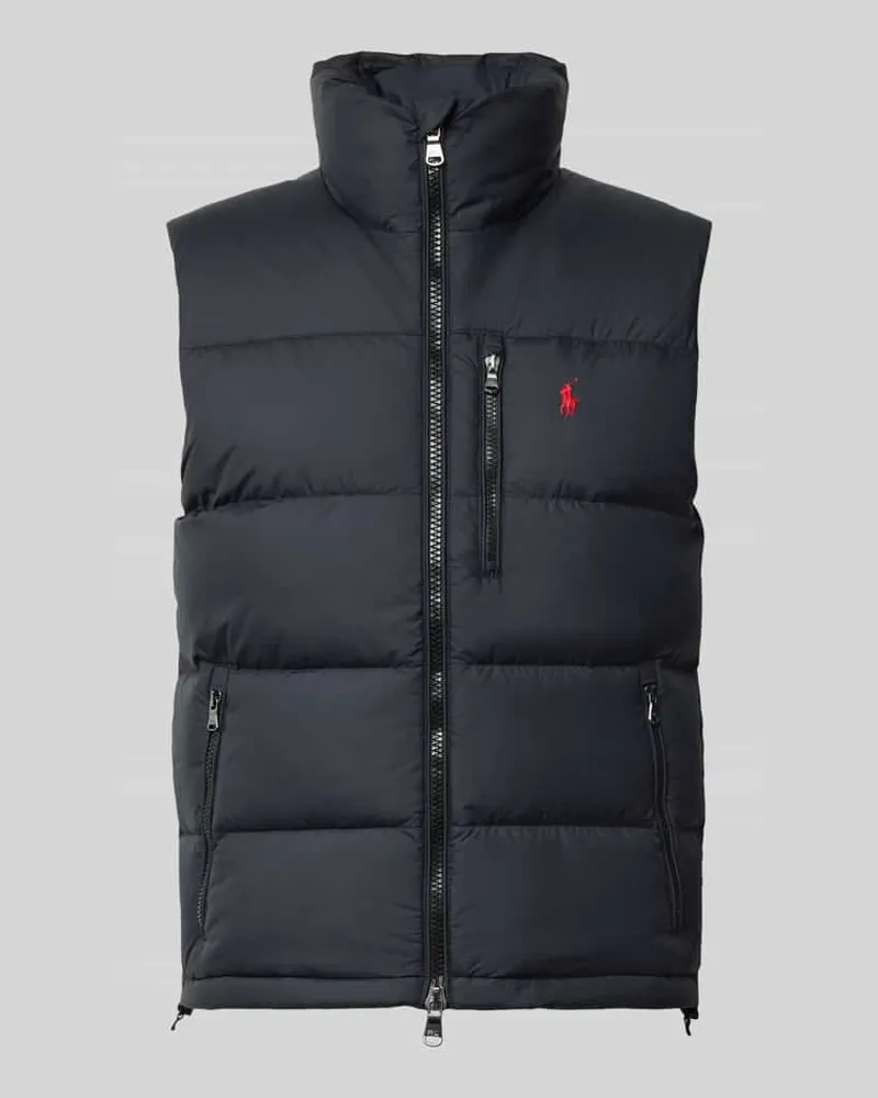 Ralph Lauren Regular Fit Weste mit Logo-Stitching Black