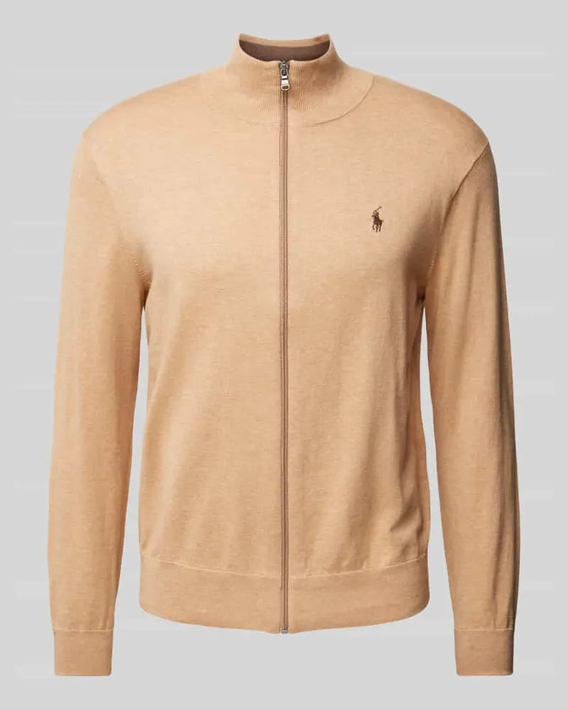 Ralph Lauren Cardigan mit Logo-Stitching Camel