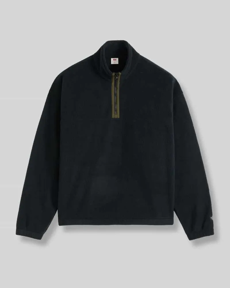 Levi's Relaxed Fit Troyer aus Baumwolle Black