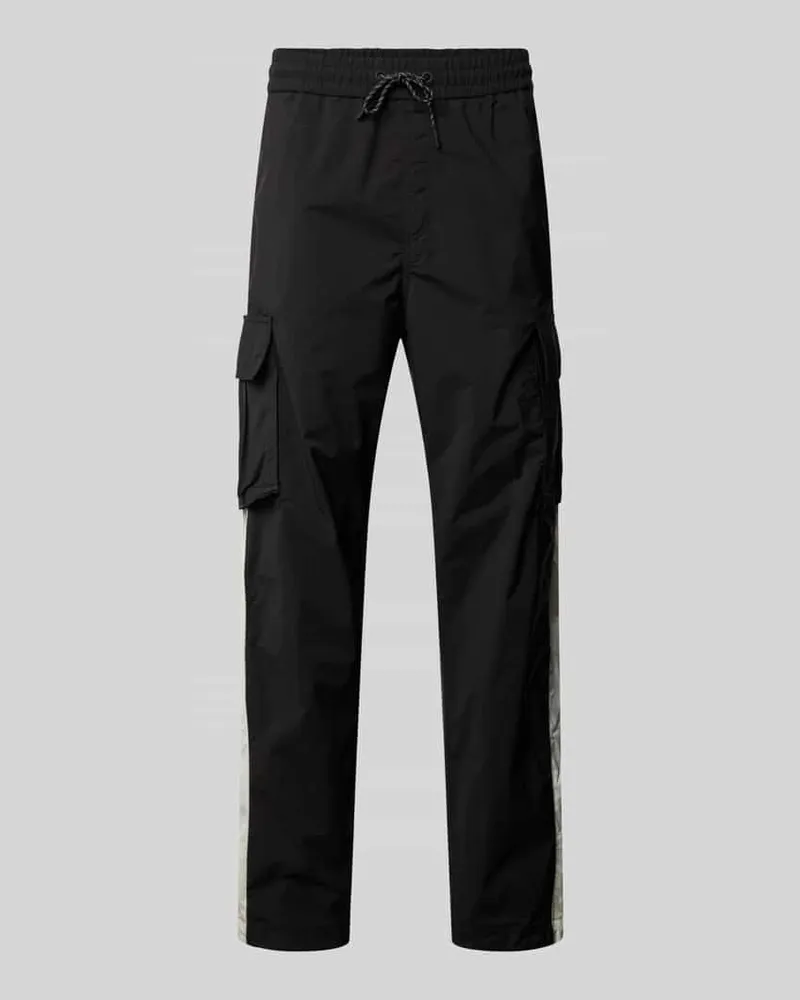 HUGO BOSS Regular Fit Cargohose mit Label-Applikation Modell 'COLAS262 Black