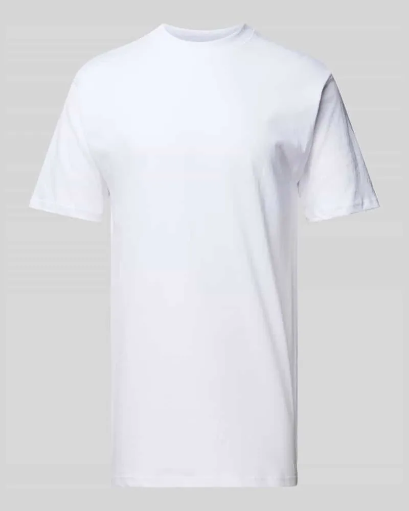 HOM T-Shirt im unifarbenen Design Modell 'Harro Weiss