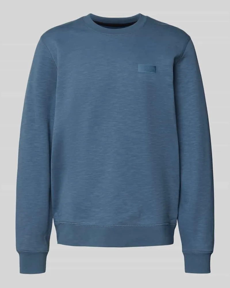 Marc O'Polo Regular Fit Sweatshirt aus reiner Baumwolle Petrol