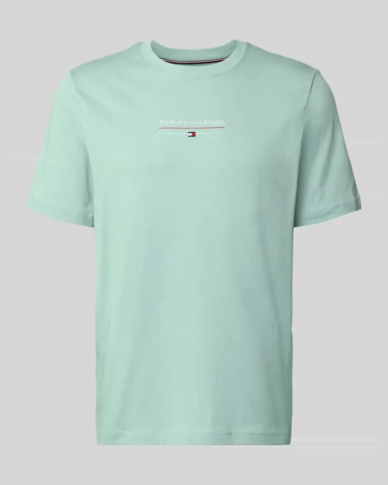 Tommy Hilfiger Regular Fit T-Shirt aus reiner Baumwolle Mint