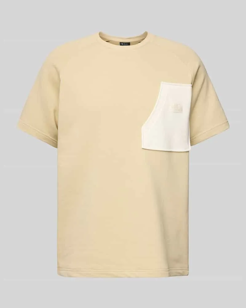 The North Face T-Shirt mit Brusttasche Modell 'TERRY Beige