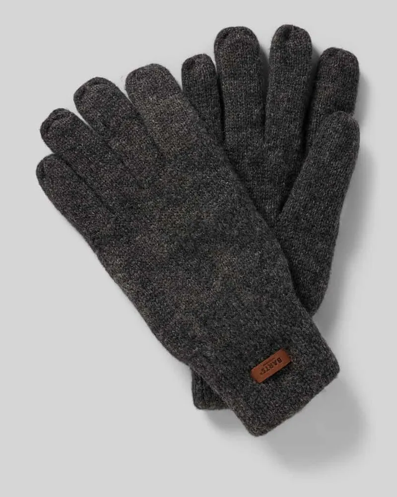 Barts Handschuhe mit Label-Detail Modell 'HAAKON Anthrazit