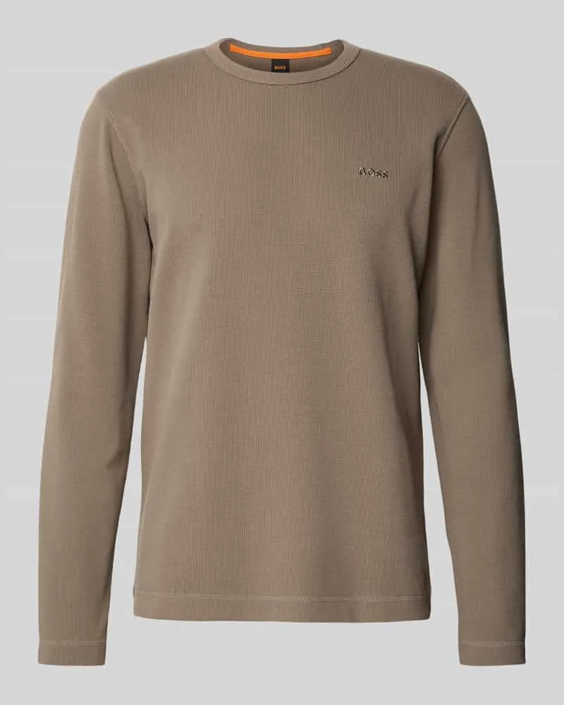 HUGO BOSS Longsleeve mit Label-Stitching Modell 'Tempesto 