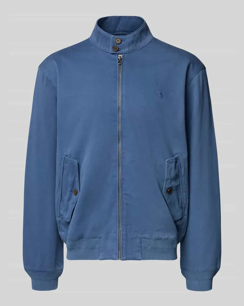 Ralph Lauren Windbreaker mit Stehkragen und Label-Stitching 
