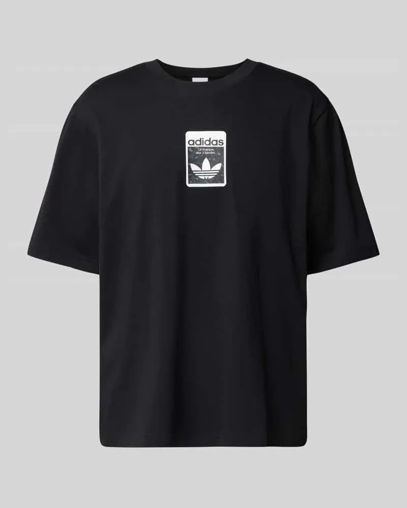 adidas T-Shirt mit Label-Print 