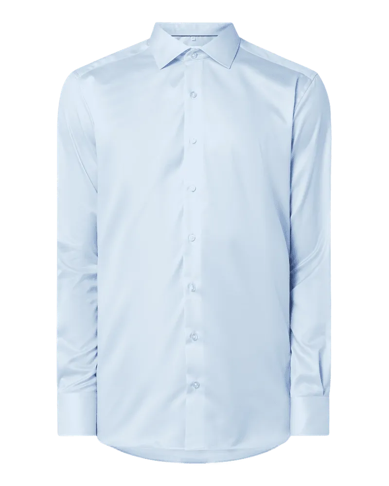 Eterna Modern Fit Business-Hemd mit Kentkragen und Sportmanschetten Bleu