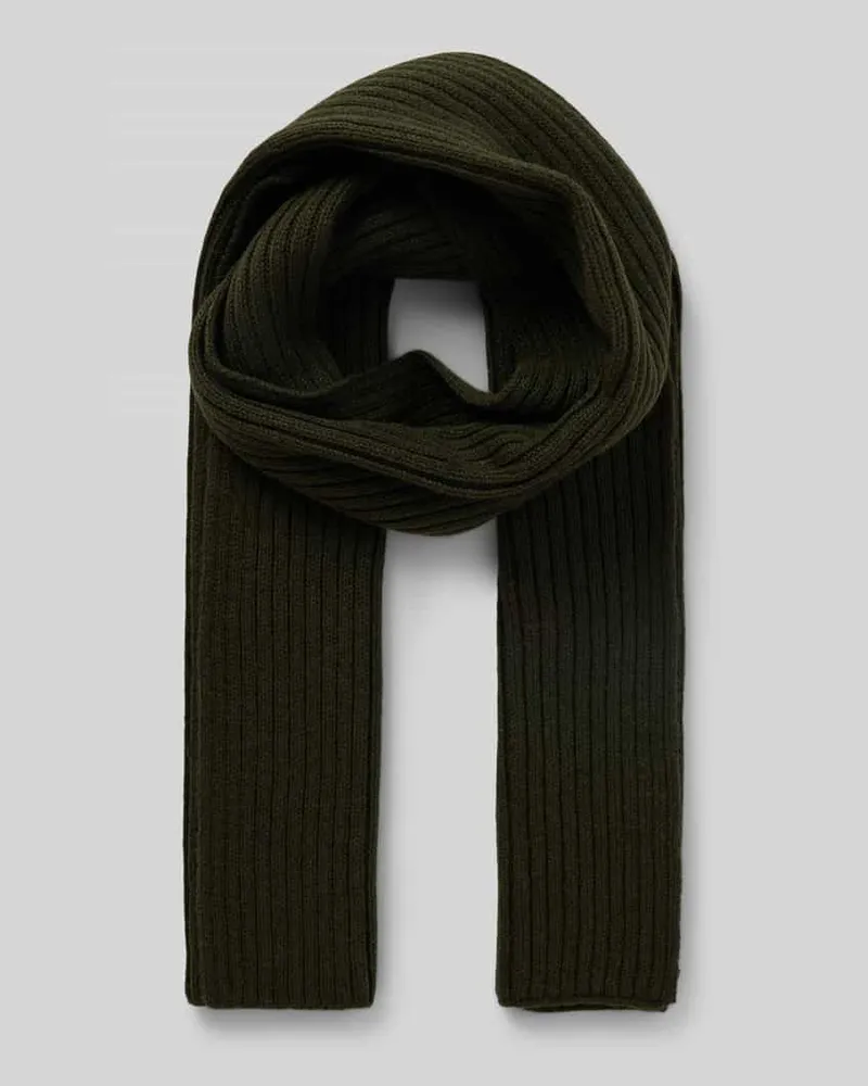 Superdry. Schal aus Woll-Mix mit Label-Detail 