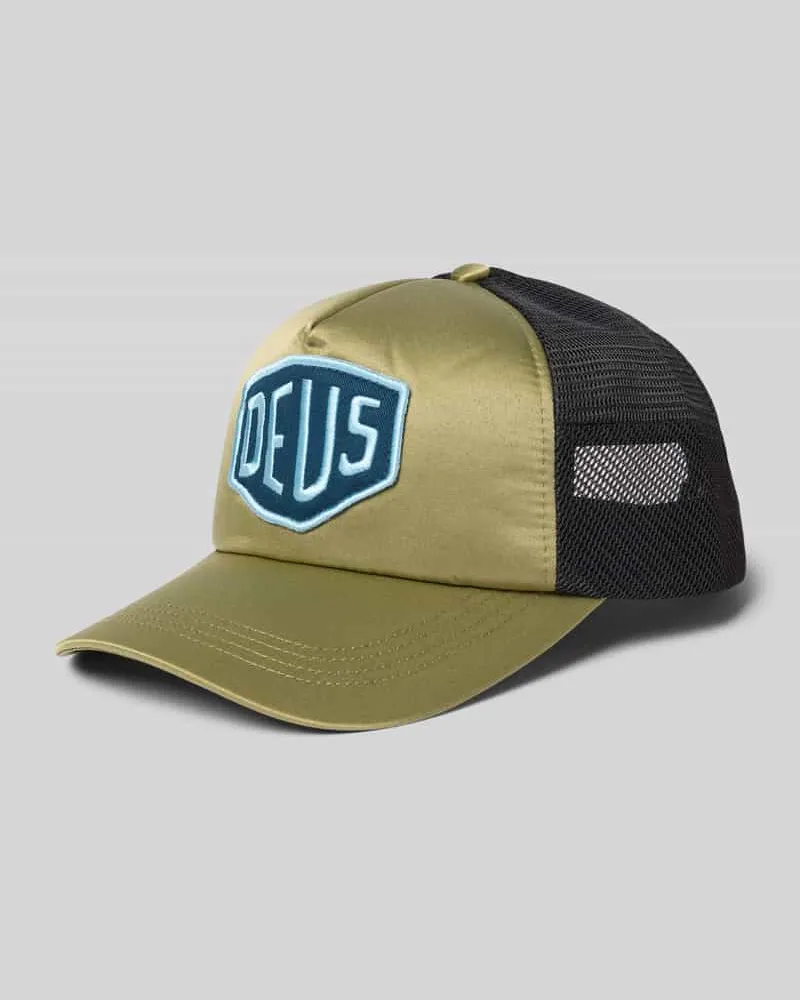Deus Ex Machina Trucker Cap mit Label-Badge Modell 'Luxx Oliv