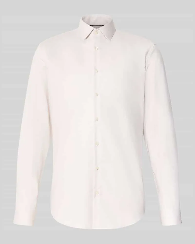 JAKE*S Slim Fit Business-Hemd mit Kentkragen 