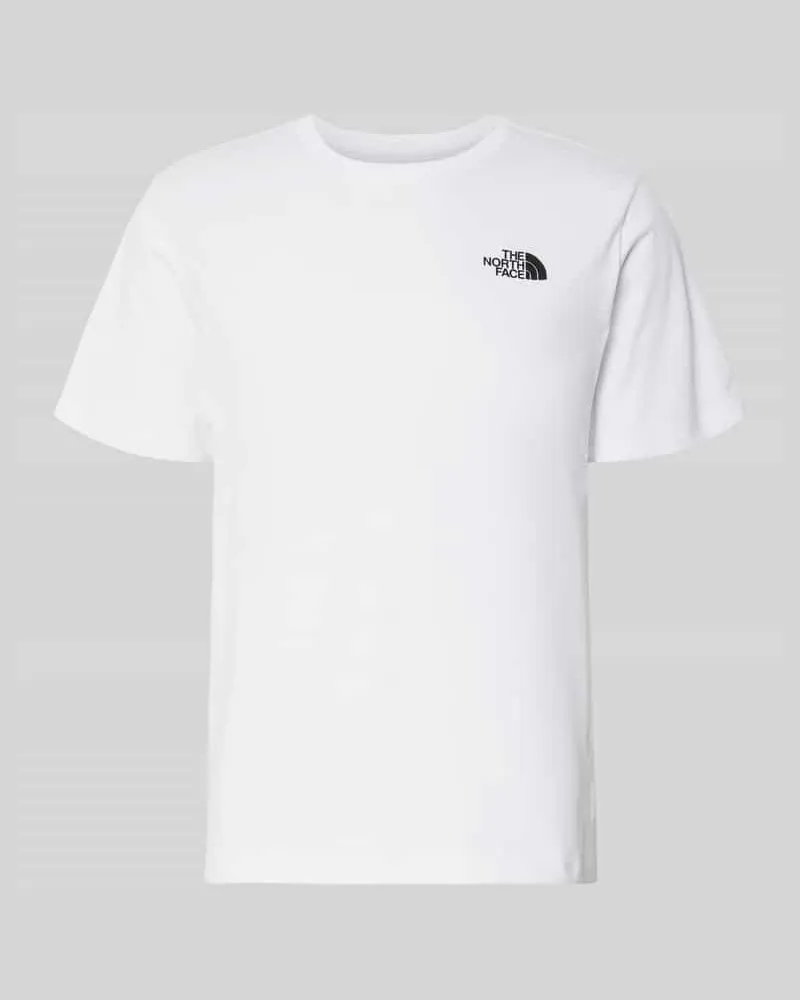 The North Face T-Shirt mit Logo und Rundhalsausschnitt Weiss