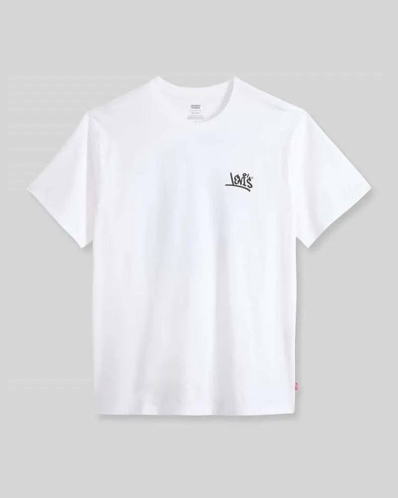 Levi's Relaxed Fit T-Shirt aus reiner Baumwolle Weiss
