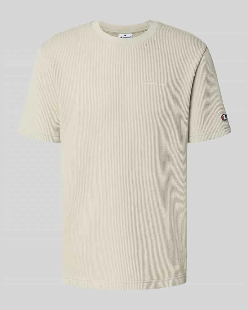 Champion T-Shirt mit Strukturmuster und Rundhalsausschnitt 