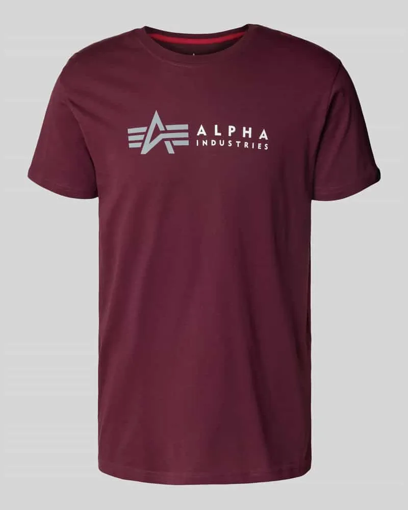 Alpha Industries T-Shirt mit Label-Print 