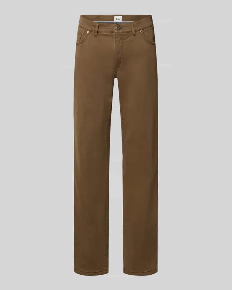Brax Regular Fit Weite Hose aus Baumwoll-Mix Camel