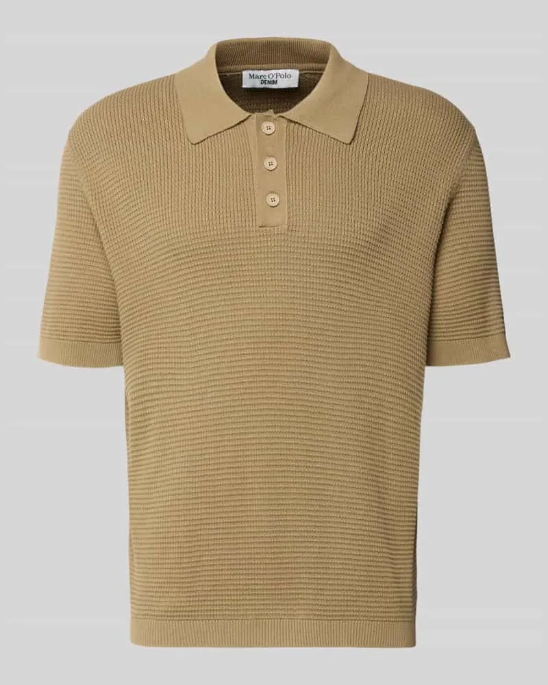 Marc O'Polo Regular Fit Poloshirt aus reiner Baumwolle Hellbraun