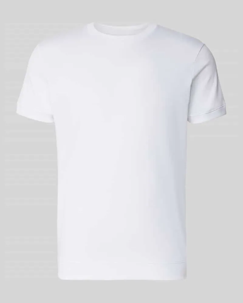 Ragman T-Shirt mit Rundhalsausschnitt Weiss