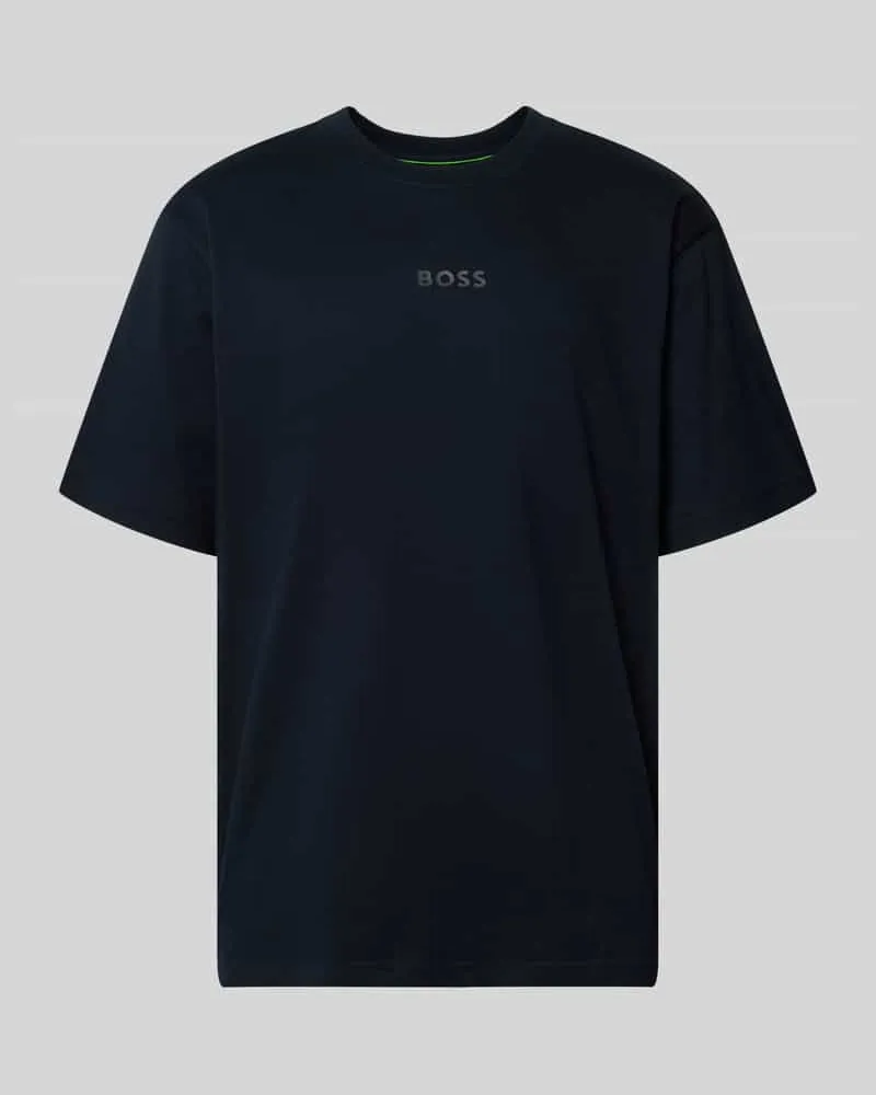 HUGO BOSS T-Shirt aus reiner Baumwolle Dunkelblau